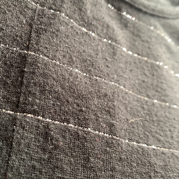 💜5 for $25💜Lux black silver striped dress no size - Picture 9 of 9